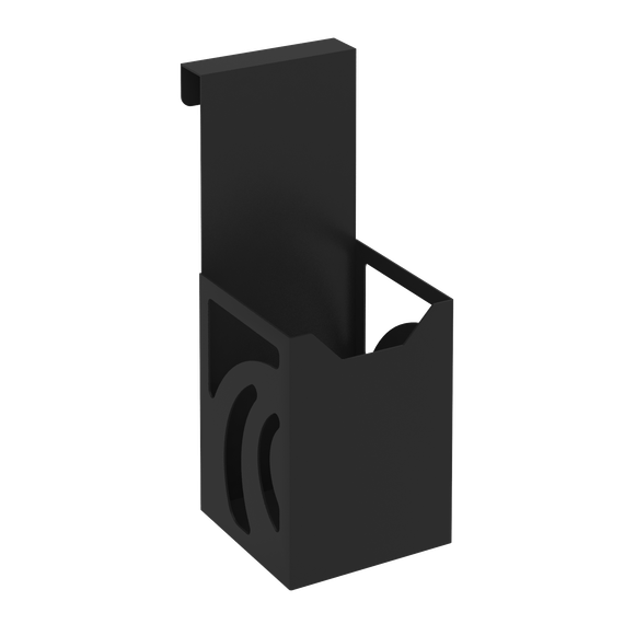 Навесной стакан для ручек и карандашей MAN-01 Металл Черный 80*100*200