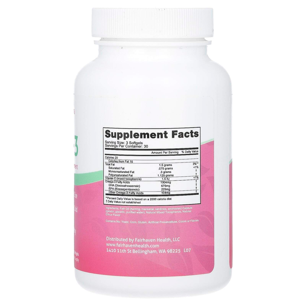 Fairhaven Health, пренатальная ДГК и ЭПК, 90 капсул