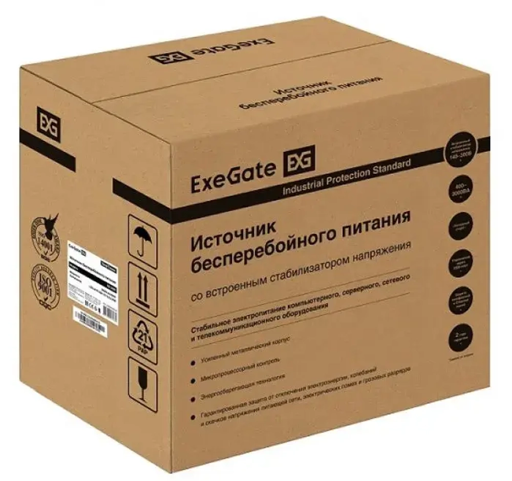 Комплект Exegate SZ-3000.LCD.AVR.3SH.1C13.RJ.USB