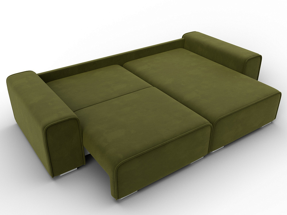 Диван угловой Лига-029 МИКРОВЕЛЬВЕТ Зеленый