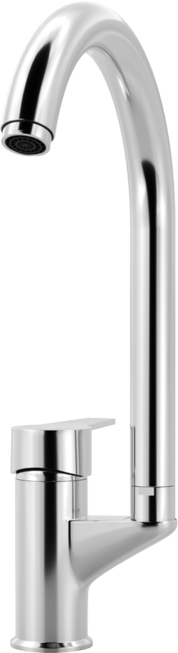 Комплект Мойка Domaci Равенна Ssik DCL 480*480 (6) TG + Смеситель MEGA Snow MG-SH03, хром