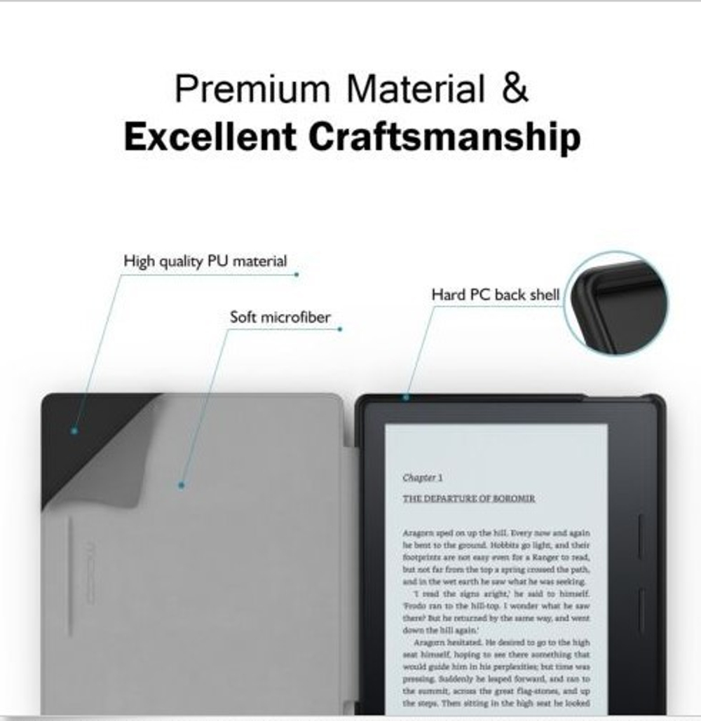 Обложка MoKo для Kindle Oasis Grey