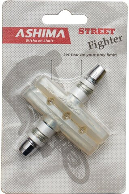 Колодки для V-brake, для триала, прозрачные, резьбовые, PLASMATIC, AB48V-P-CT