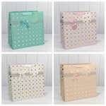 Пакет подарочный 37х37х20см "Леди" с тиснением (Микс)