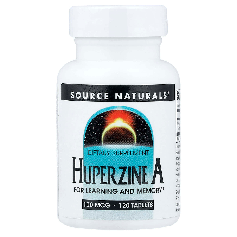 Source Naturals, гуперзин А, 100 мкг, 120 таблеток