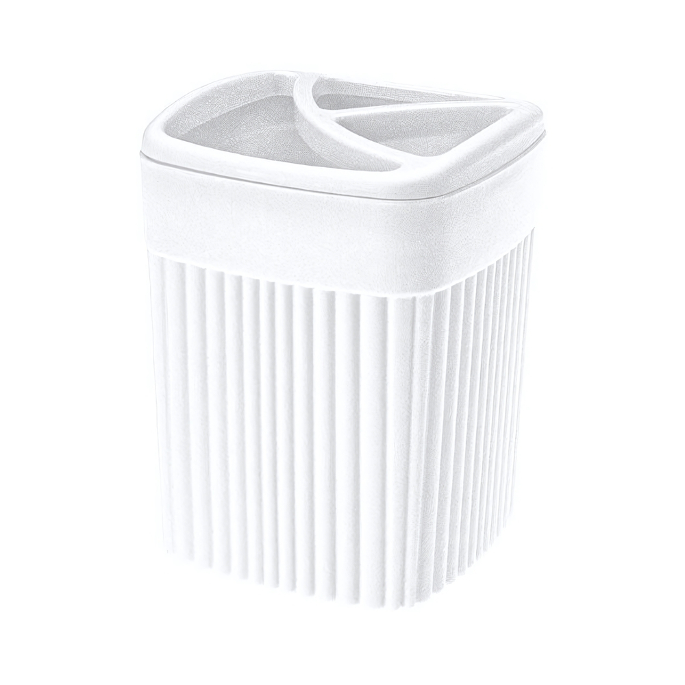 Стакан для зубных щеток "velvet" 90х90х119мм, 0,65л (белый)