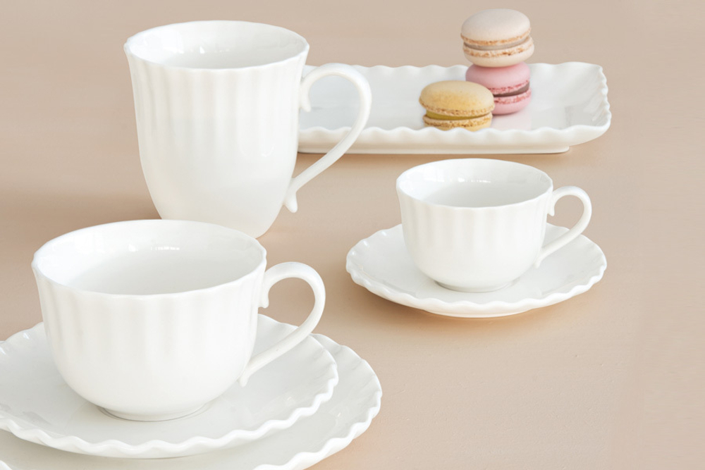 Тарелка обеденная 26см Easy Life Onde белая