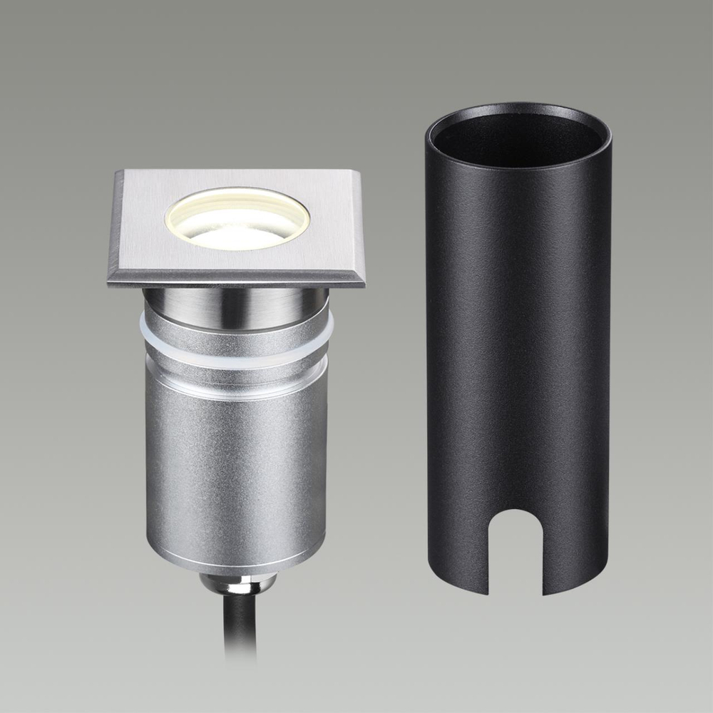 6661/1GB NATURE ODL24 000 черный/металл Встраиваемый грунтовый светильник IP67 LED 3W 4000K 60° 12V/24V INGRO (нужен драйвер 357781/357782)