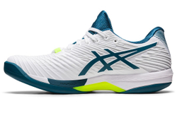 Мужские кроссовки теннисные Asics Solution Speed FF 2 Indoor - white/restful teal