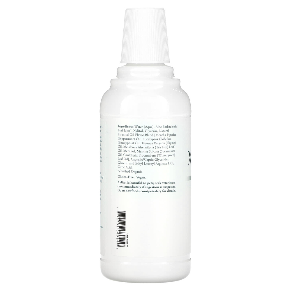 NOW Foods, Solutions, XyliWhite, ополаскиватель для рта, без фтора, освежающая мята, 473 мл (16 жидк. унций)
