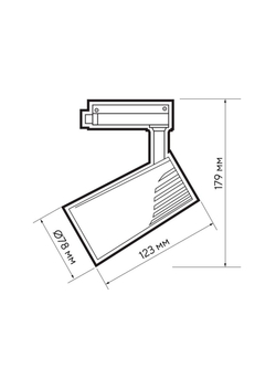 Светильник светодиодный трековый PTR 1725 25Вт 4000К IP40 24град. WH бел. Pro JazzWay 5026148