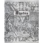 Тетрадь предметная "SILVER" 48 л., С СЕРЕБРЯНОЙ ОБЛОЖКОЙ, АЛГЕБРА, клетка, подсказ, BRAUBERG, 404012