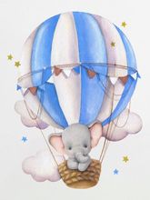 Боди &quot;Слоненок на воздушном шарике&quot; для мальчика