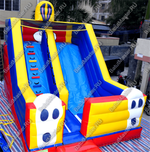 Детский надувной батут-горка "Зайка" 7*4*5 м