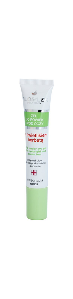 FlosLek Pharma Eye Care - гель для области вокруг глаз со скайлайтом и зеленым чаем /   15  ml  / GTIN 5905043001760