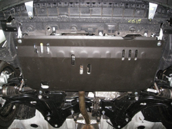 Защита картера и КПП (сталь 2 мм) для Citroen C3 II 2009-2014 (V - все) Alfeco.ALF0409st
