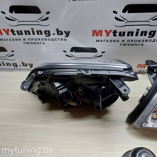 Передние фары angel eyes chrome для Opel Vectra C