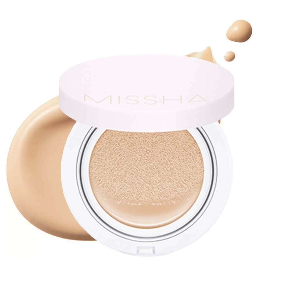 Тональный кушон Missha M Magic Cushion Cover Lasting SPF50+ PA+++ 21 Светлый бежевый