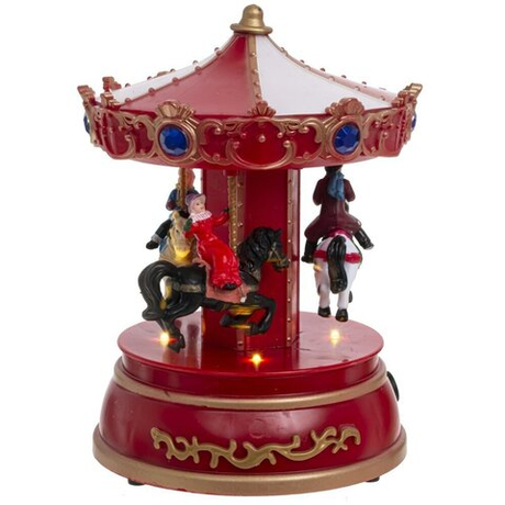 Фигурка декоративная "Рождество" (4 мелодии, подсвет, движ, 3xAA н/п, +USB), L13,5 W13,5 H19 см