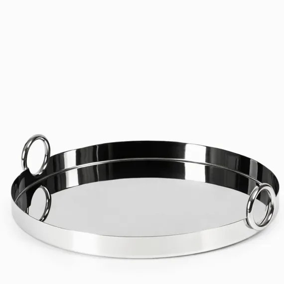 Поднос Roomy Ø50 см, серебристый