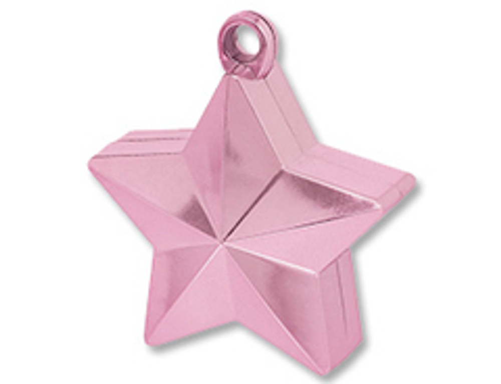 Грузик для шара Звезда Розовая 170гр.