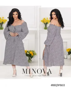 Платье 8653-голубой Minova