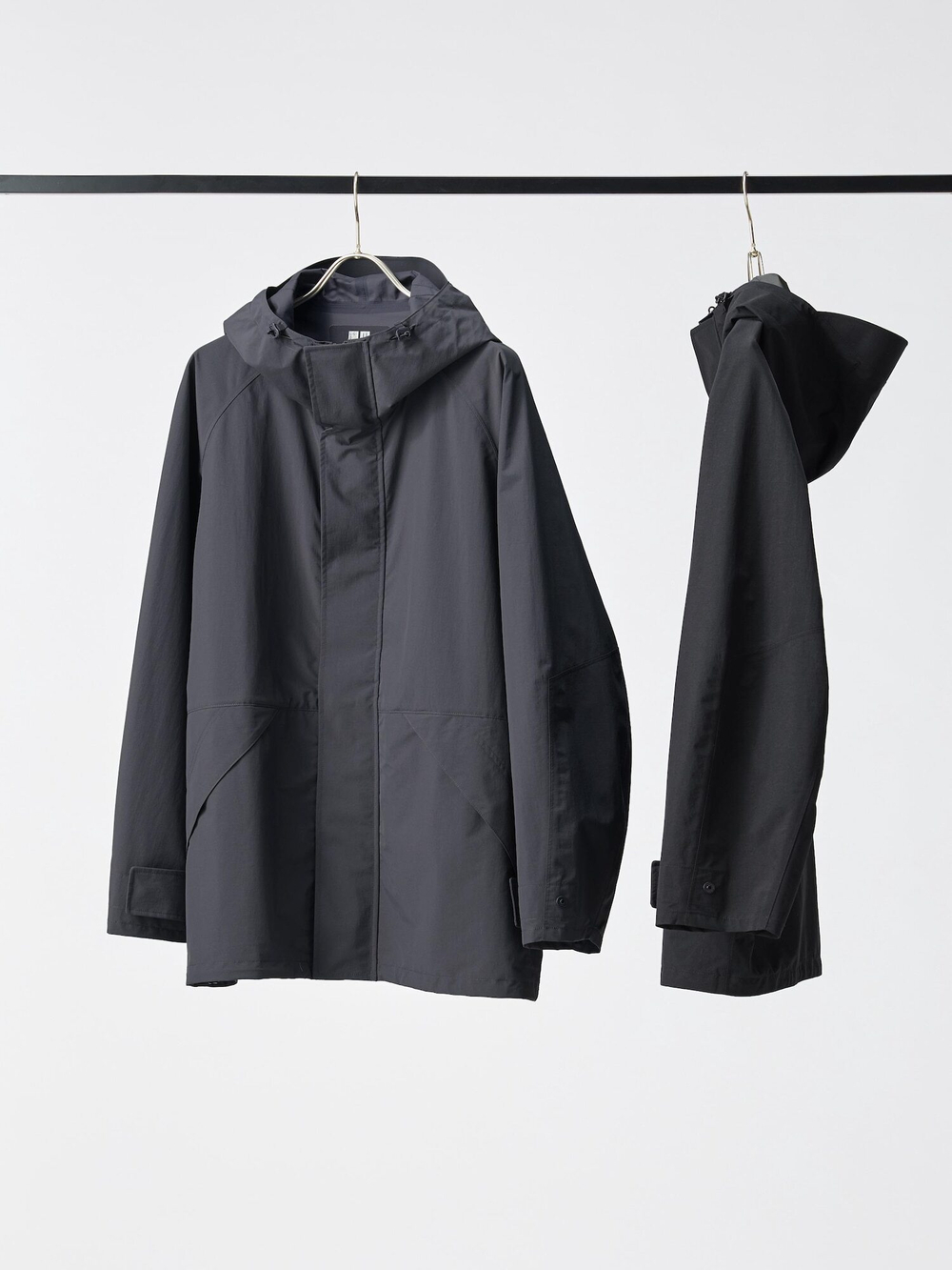 UNIQLO Парка BLOCKTECH, темно-серый