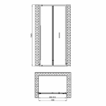 Душевая дверь BERGES LEGOS LS-3 120 062027 прозрачное стекло/профиль хром