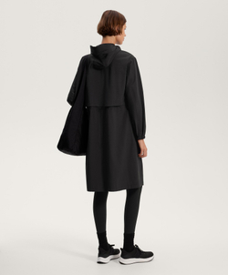 Oysho Сверхлегкий плащ с водонепроницаемостью 10 000 мм, черный