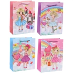 Пакет подарочный «Мир принцесс» 18*24*8,5 см, микс
