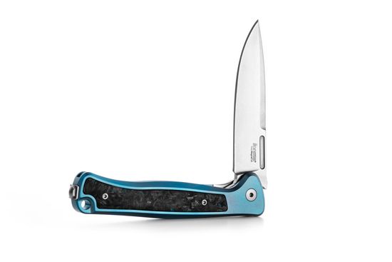 Нож складной Lion Steel Skinny Titanium Blue - сталь MagnaCut, рукоять синий титан