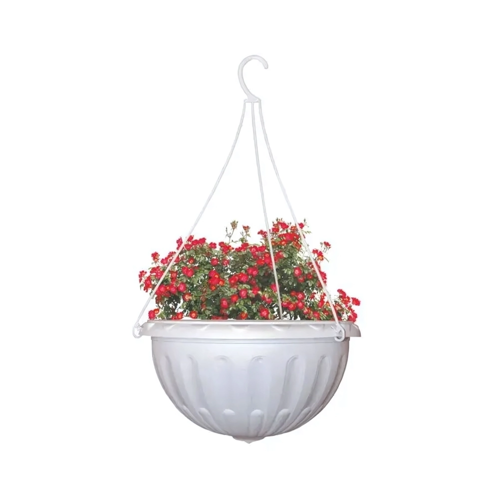 Горшок-кашпо Джулия 3,5л подвесной белый