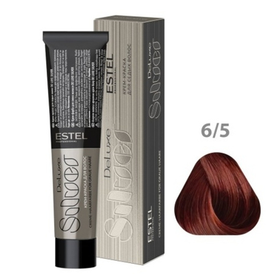 6/5 Крем-краска De Luxe Silver, темно-русый красный