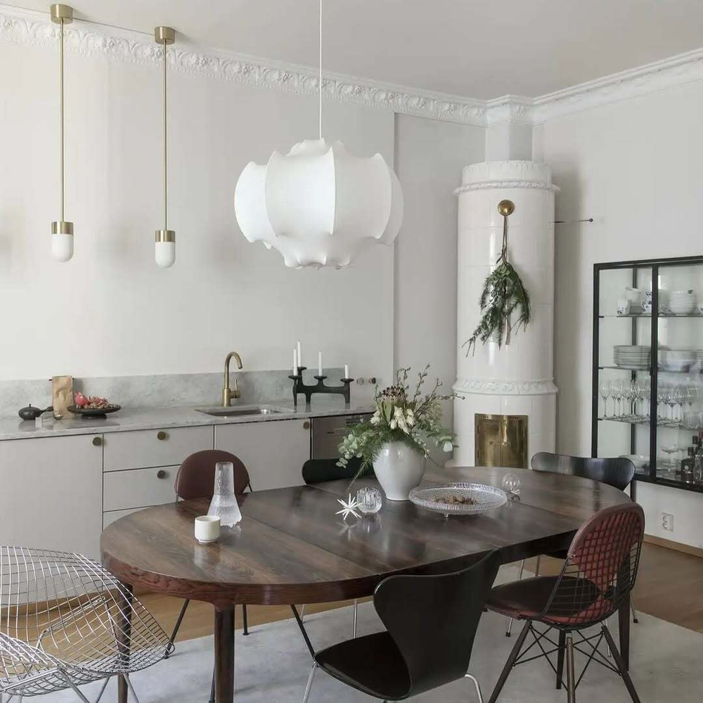 Люстра из перетянутого шелка 🤍