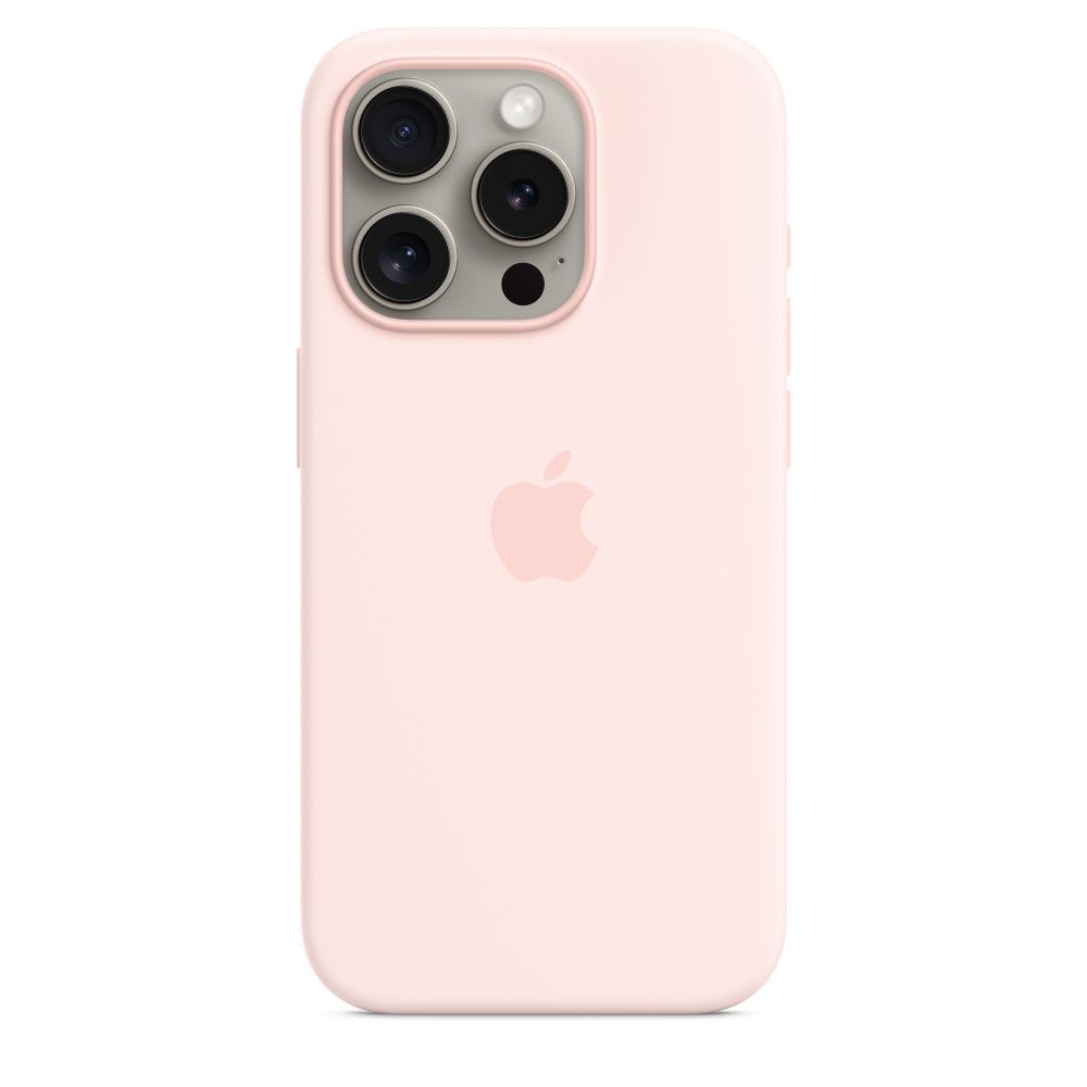 Силиконовый чехол для iPhone 15 Pro Max Светло-розовый (Light Pink) MagSafe  MT1U3 – купить по цене от 1 100 ₽ в Екатеринбурге | IMPORT