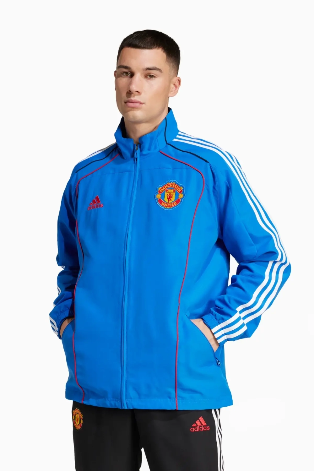 Кофта adidas Manchester United 24/25 Urban Purist Track - синий