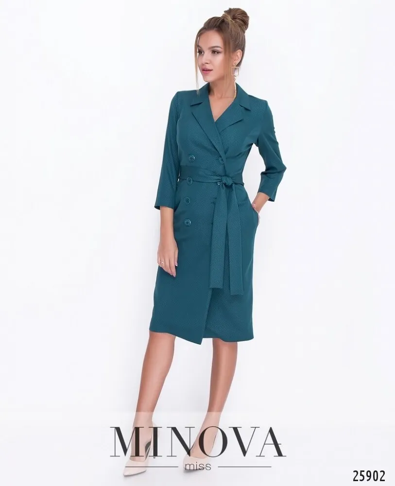 Платье 1116-темно-зеленый Minova