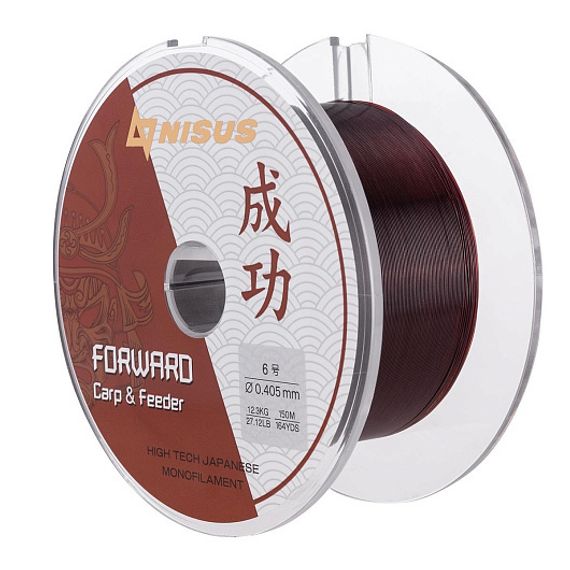 Леска FORWARD Carp&Feeder brown 0,405mm/150m Nylon (N-FCF-0405-150) Nisus