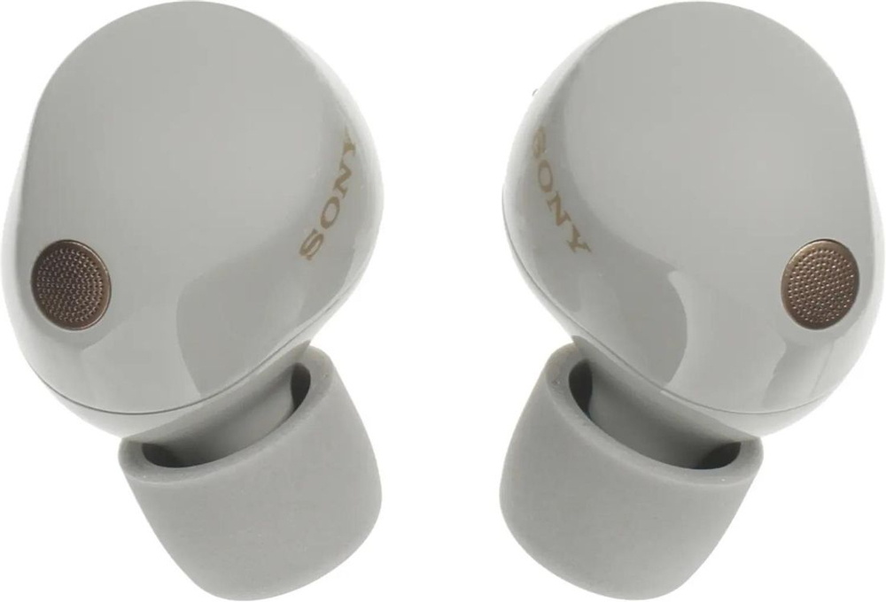 Наушники Sony WF-1000XM5, Bluetooth, внутриканальные, серебристый [wf-1000xm5/sc]
