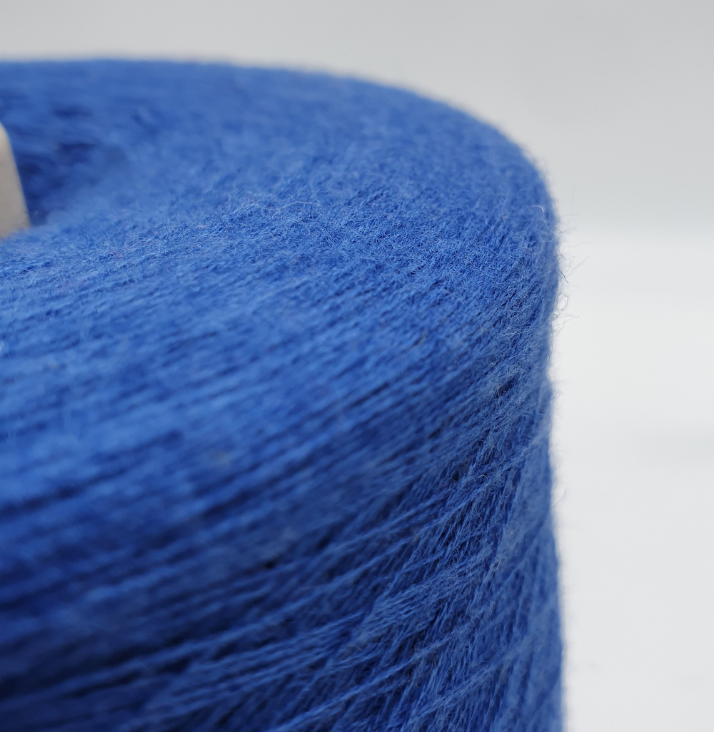 Пряжа Emilcotoni SPa RealWool 2/50 (60% пима хлопок, 40% меринос),2500 м/100 гр, синий