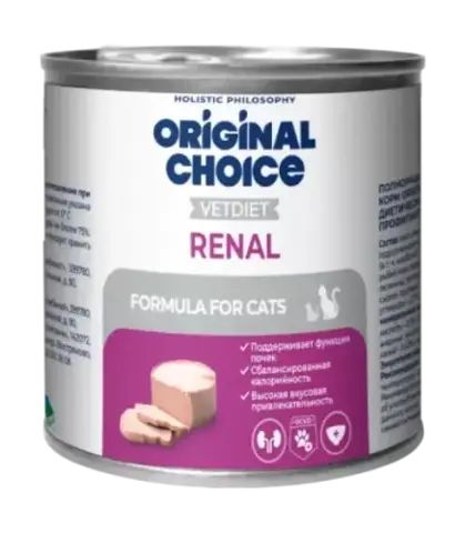 Organic CHOICE VETDIET Renal консервы для взрослых кошек профилактика болезней почек 240 гр