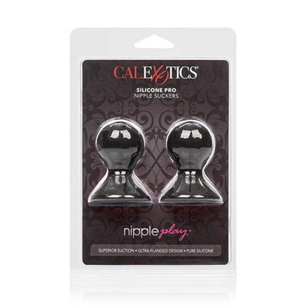 Насадки-присоски на соски Nipple Play® Silicone Pro Nipple Suckers (Цвет: черный)