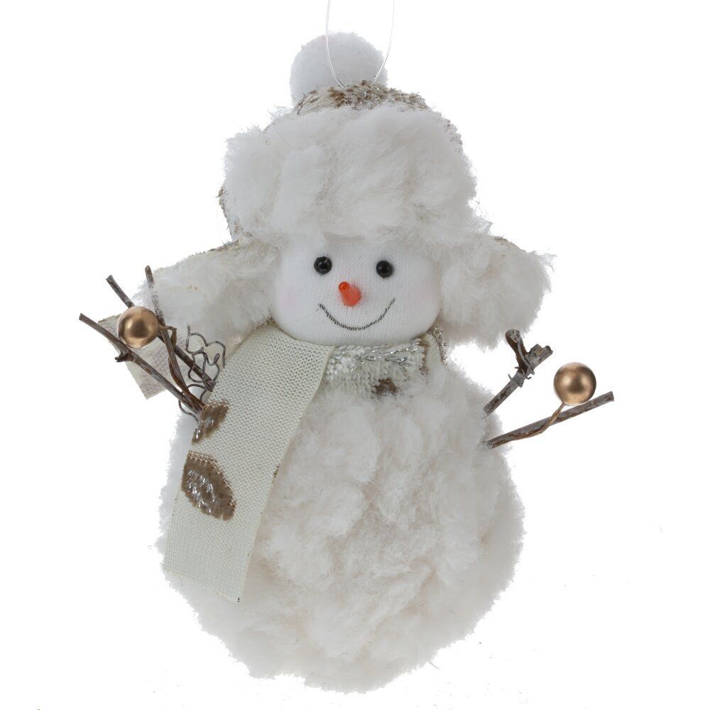 GAEM Изделие декоративное подвесное "Снеговик", L9 W6 H17 см, 3в.