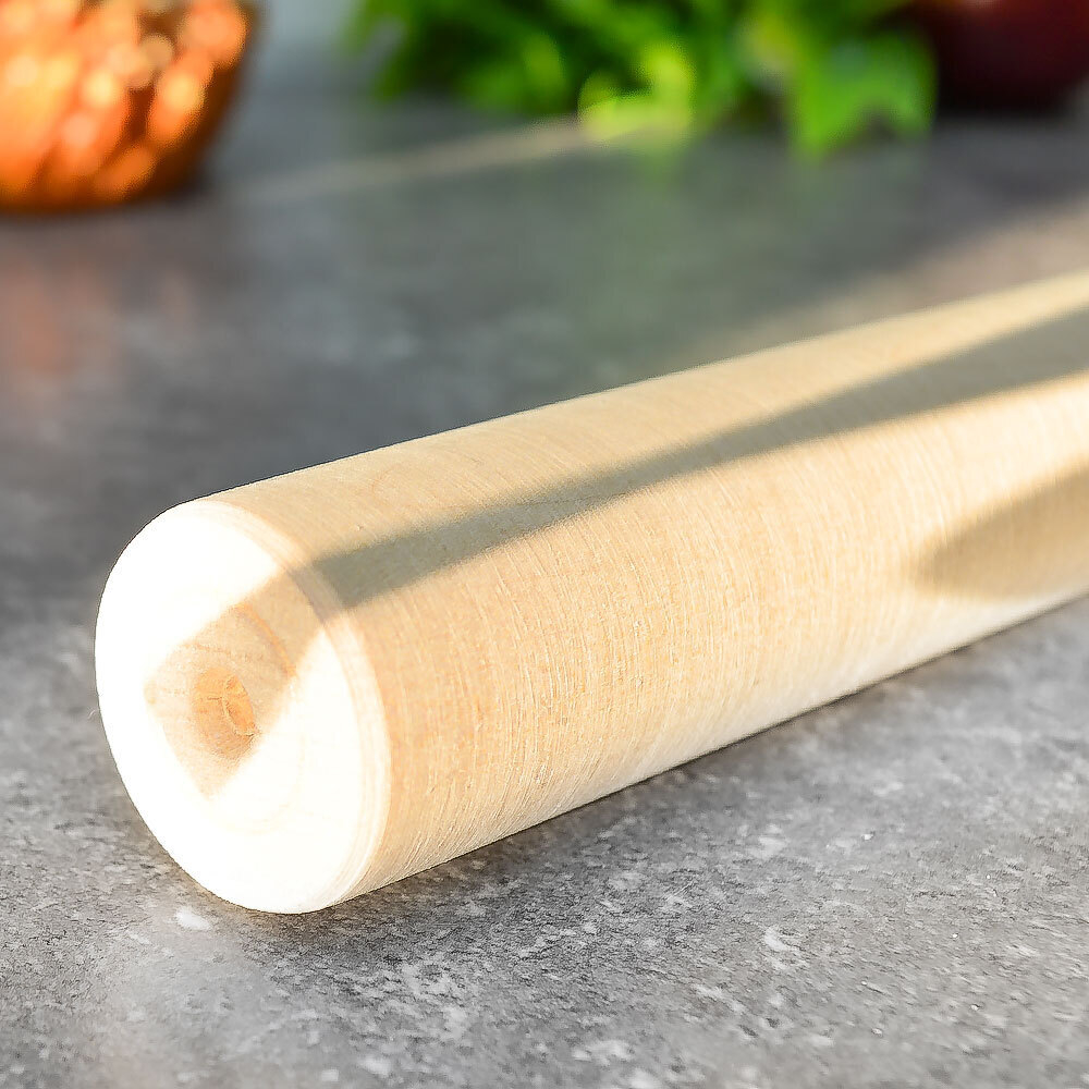 Скалка деревянная 40см береза цельная