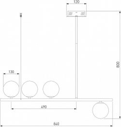 Светильник на штанге Eurosvet Fredo 70136/4 латунь