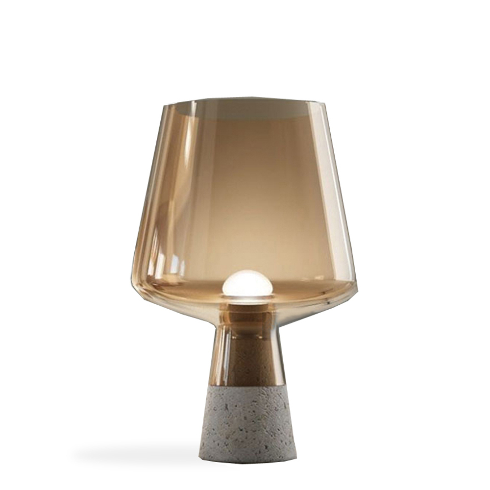 Table design lamp Glass  ( Amber )