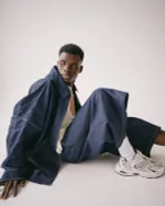 Шорты One Two Baggy Bermuda Denim темно-синие