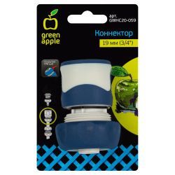 GWHC20-059 GREEN APPLE Коннектор для шланга 19 мм , пластик, TPR