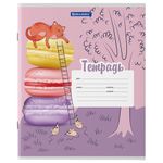 Тетрадь 12 л. BRAUBERG, линия, обложка картон, "КОТ", 106472, 5шт