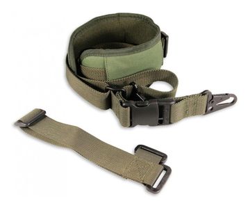 Ремень для ружья тактический трехточечный с плечевой накладкой (олива) WARTECH